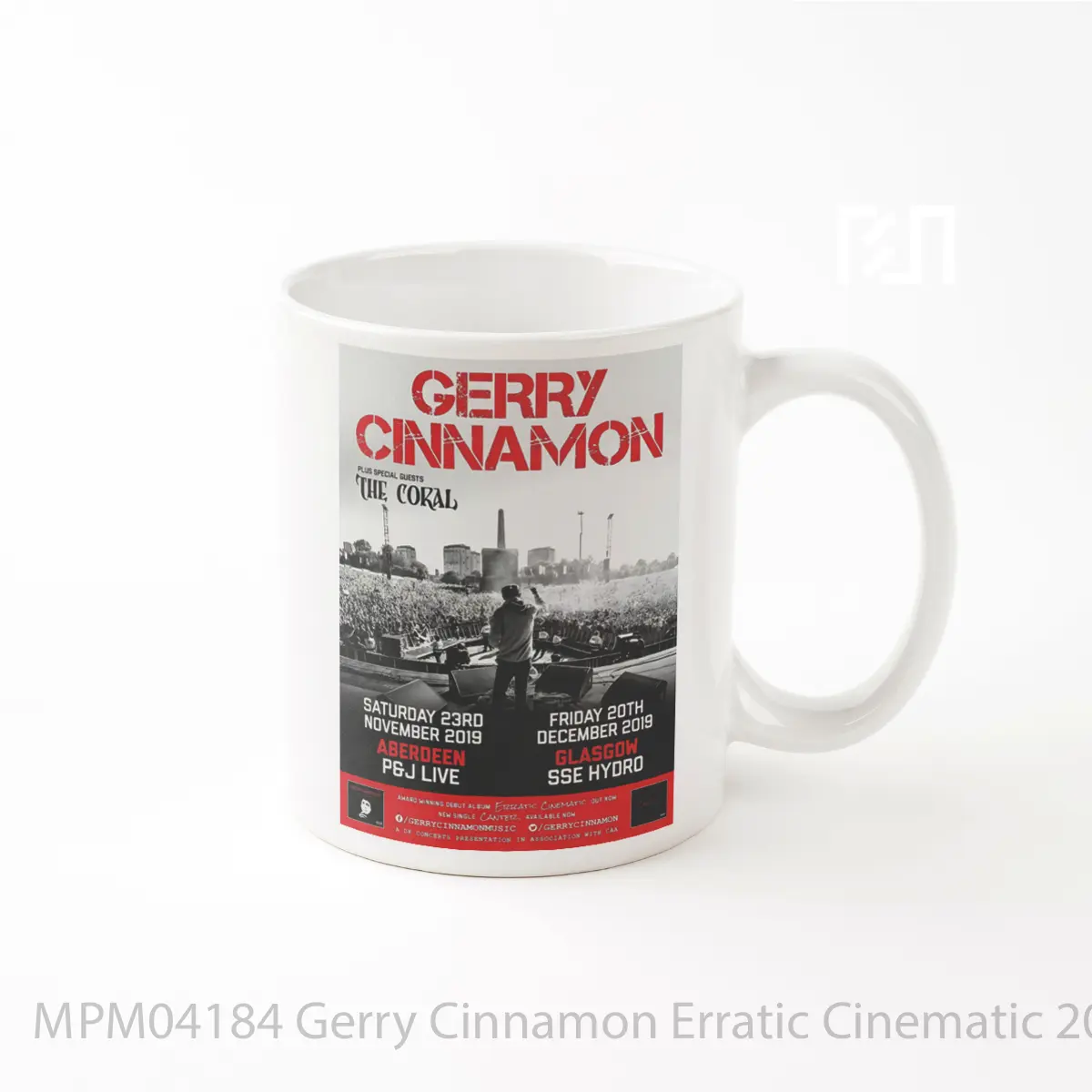 Mug Gerry Cinnamon Erratic Cinematic 2019 Scotland Tour MPM04184