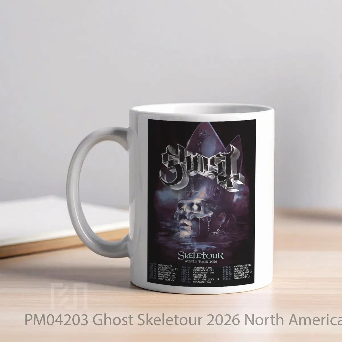 Mug Ghost Skeletour 2026 North America Arena Tour MPM04203 - All-side / Desain