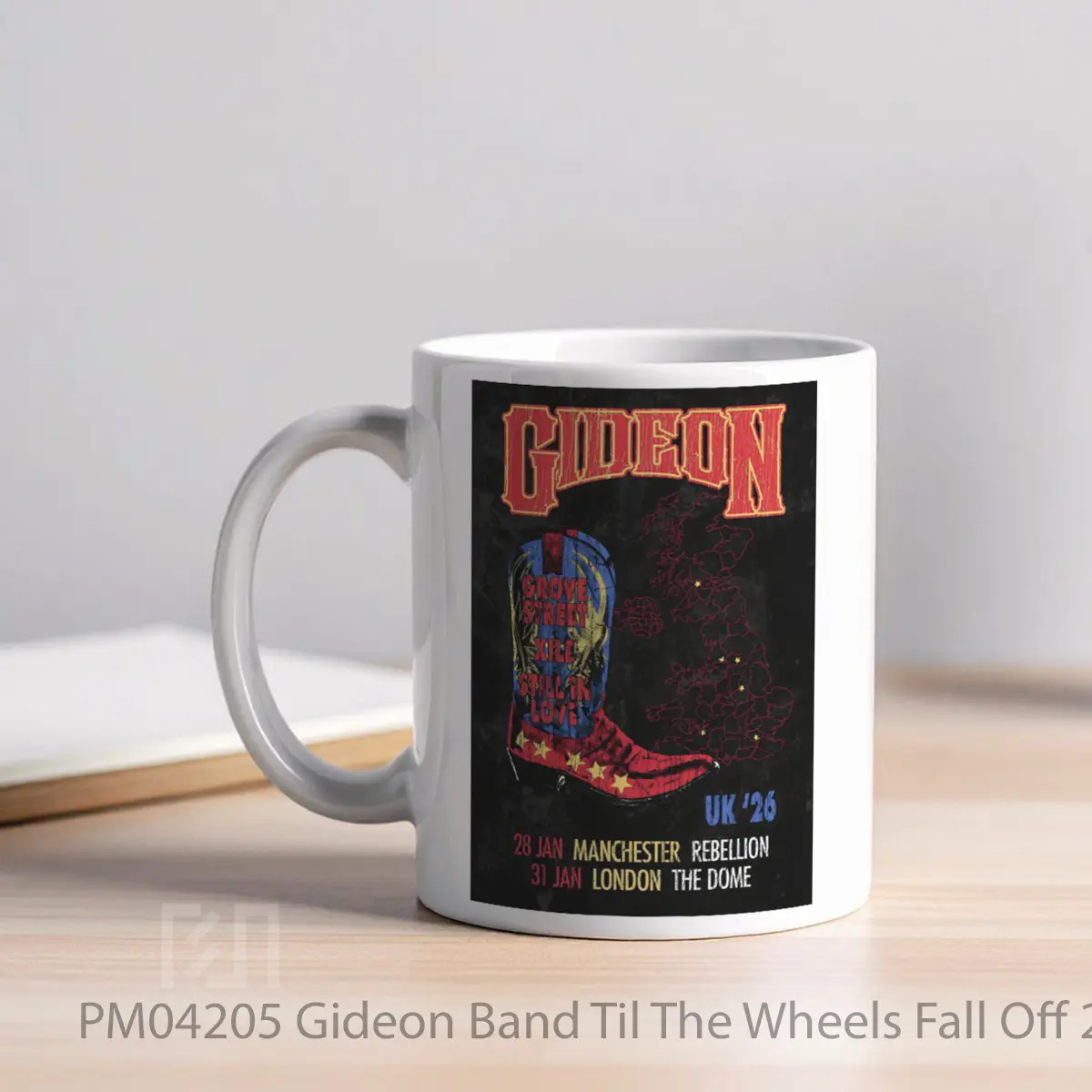 Mug Gideon Band Til The Wheels Fall Off 2026 Uk Tou MPM04205 - All-side / Desain