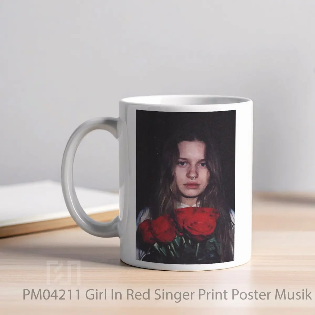 Mug Girl In Red Singer Print MPM04211 - All-side / Desain