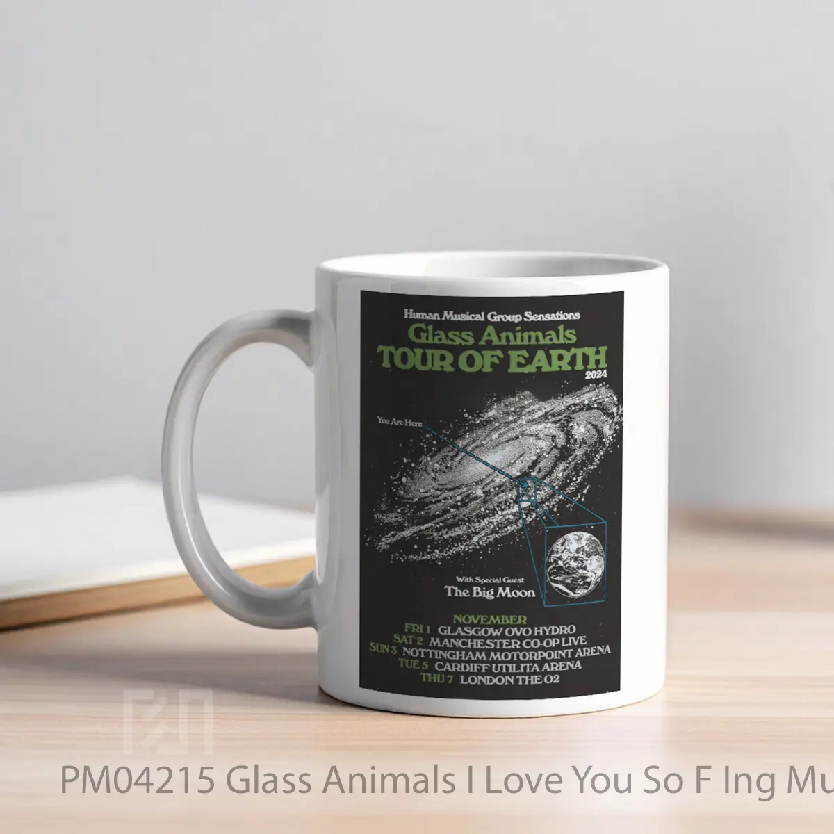 Mug Glass Animals I Love You So F Ing Much Tour 2024 MPM04215 - All-side / Desain