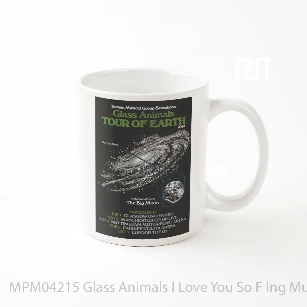 Mug Glass Animals I Love You So F Ing Much Tour 2024 MPM04215