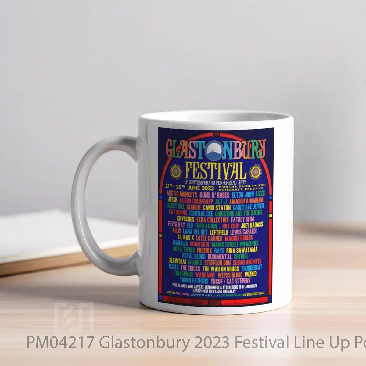 Mug Glastonbury 2023 Festival Line Up MPM04217 - All-side / Desain