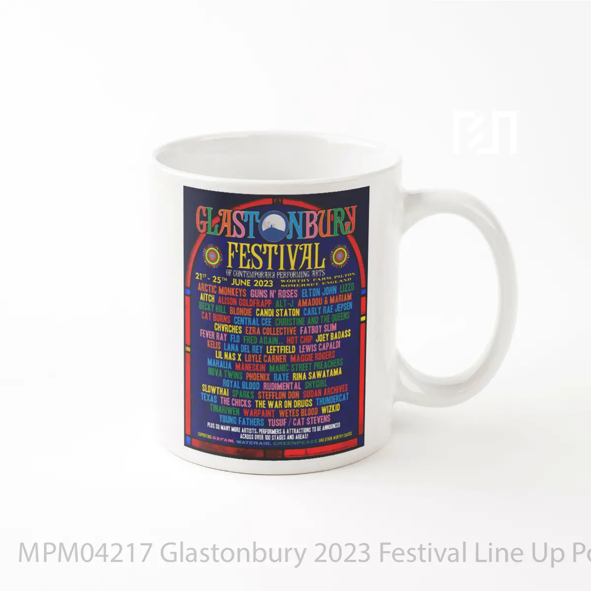 Mug Glastonbury 2023 Festival Line Up MPM04217