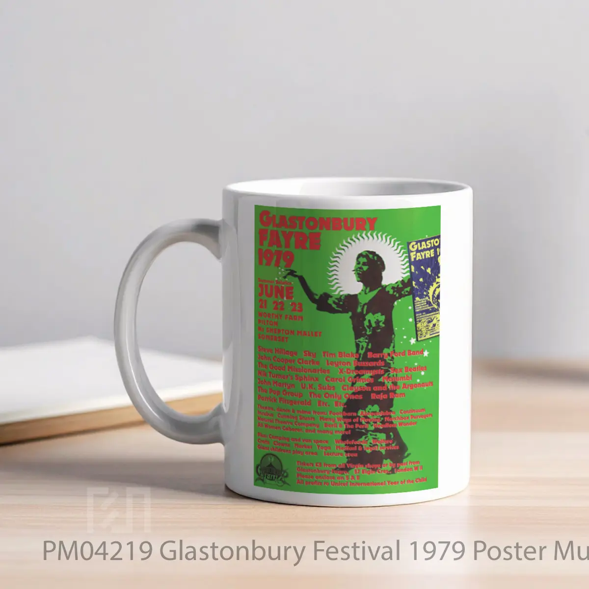 Mug Glastonbury Festival 1979 MPM04219 - All-side / Desain