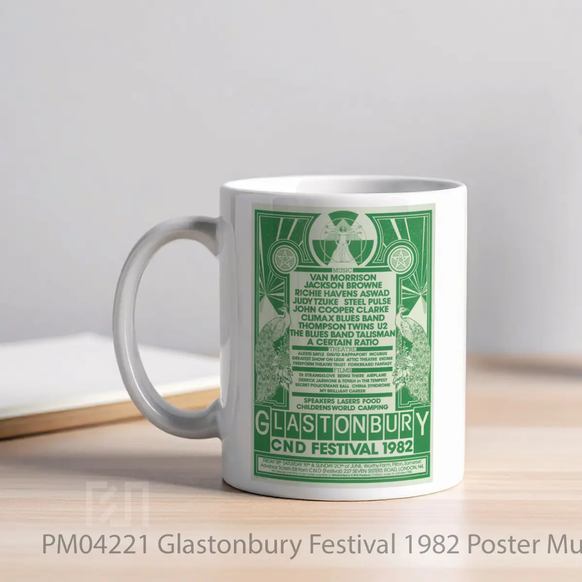 Mug Glastonbury Festival 1982 MPM04221 - All-side / Desain