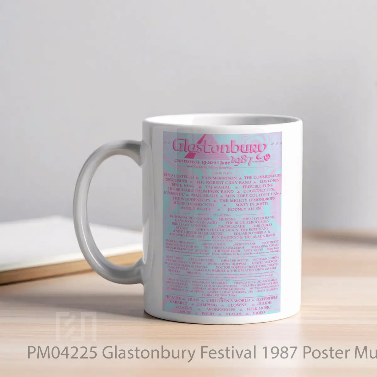 Mug Glastonbury Festival 1987 MPM04225 - All-side / Desain
