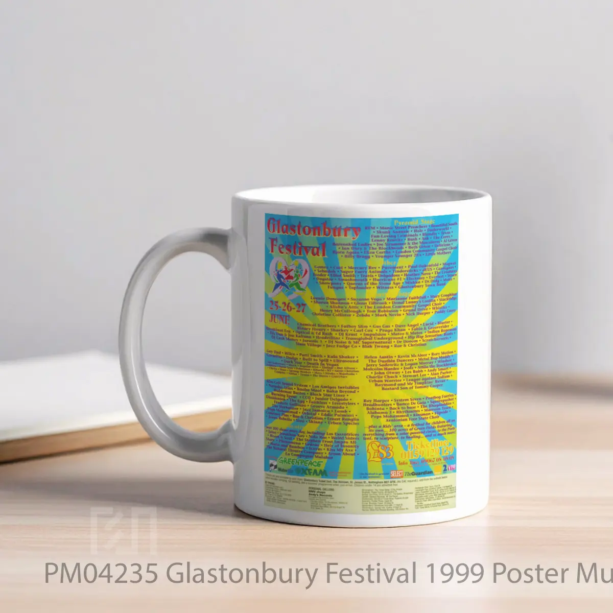 Mug Glastonbury Festival 1999 MPM04235 - All-side / Desain