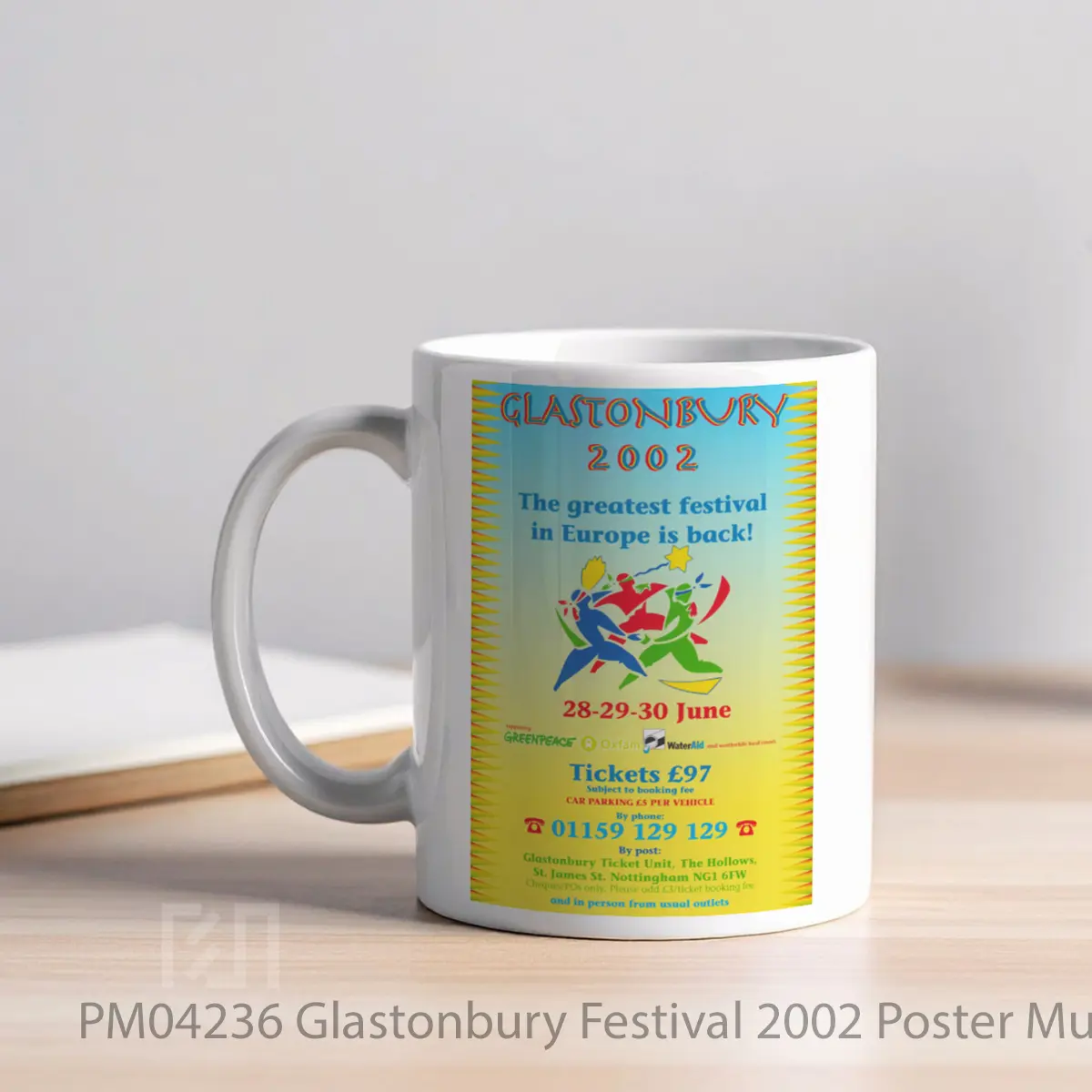 Mug Glastonbury Festival 2002 MPM04236 - All-side / Desain