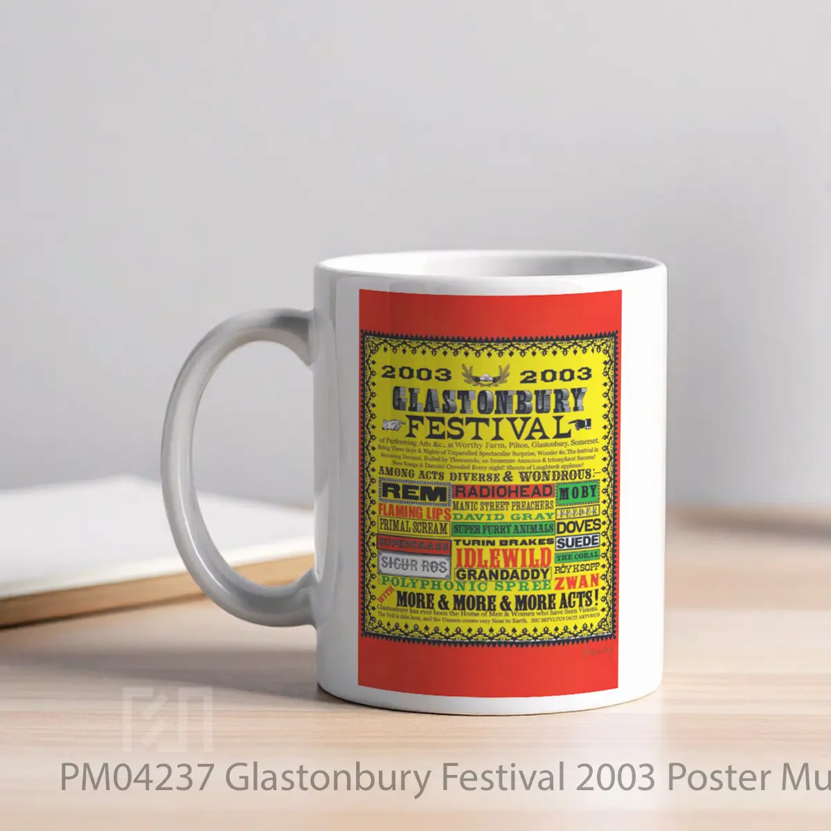 Mug Glastonbury Festival 2003 MPM04237 - All-side / Desain