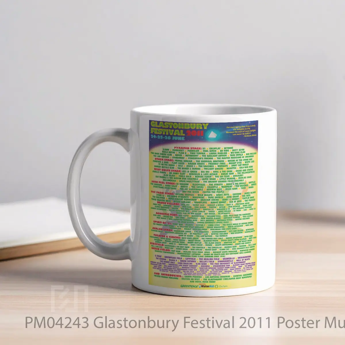 Mug Glastonbury Festival 2011 MPM04243 - All-side / Desain