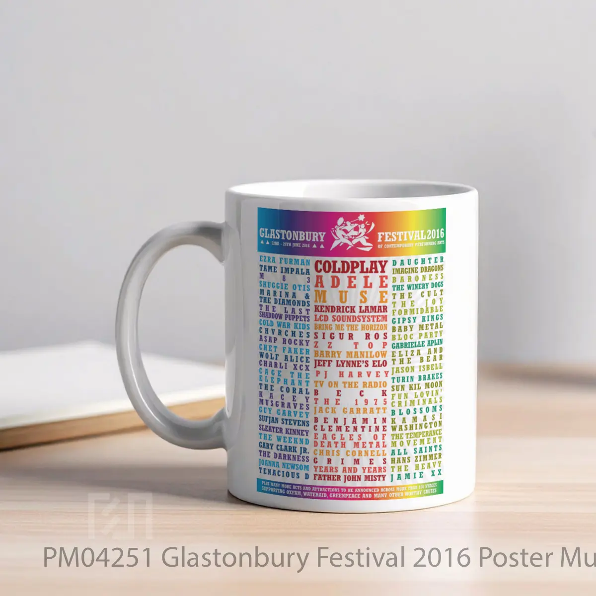 Mug Glastonbury Festival 2016 MPM04251 - All-side / Desain