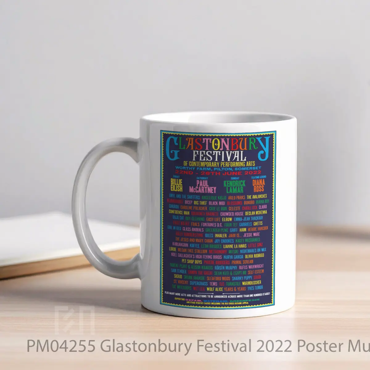 Mug Glastonbury Festival 2022 MPM04255 - All-side / Desain