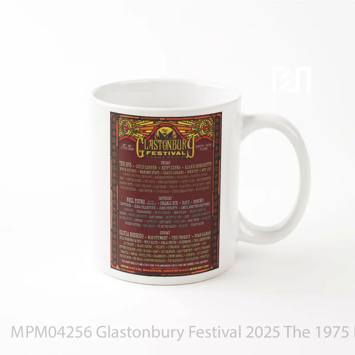 Mug Glastonbury Festival 2025 The 1975 Neil Young MPM04256