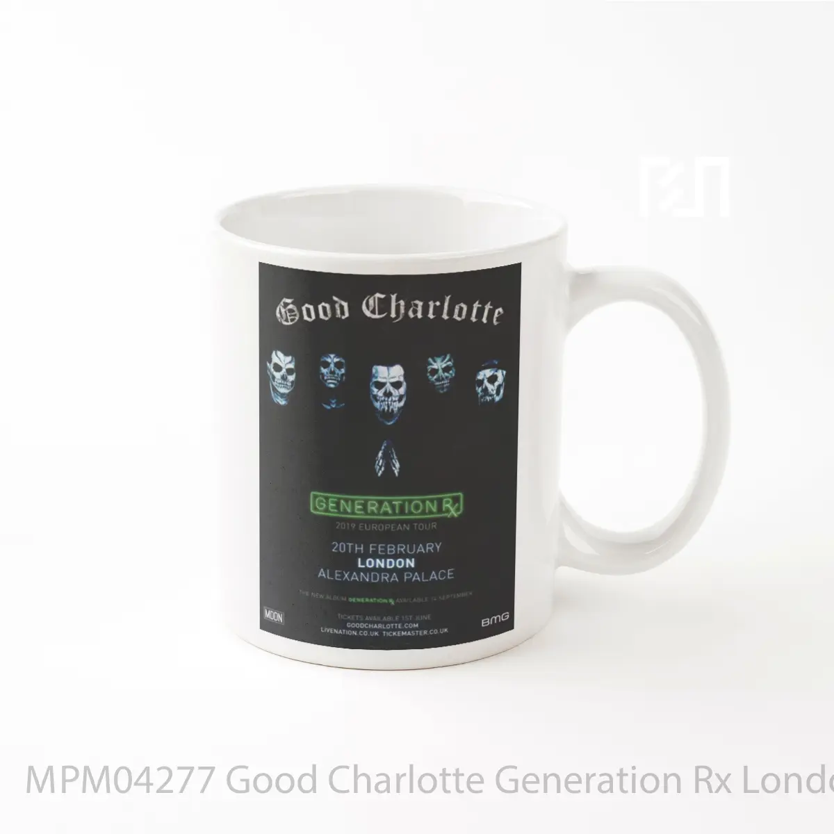 Mug Good Charlotte Generation Rx London 2018 Tour MPM04277