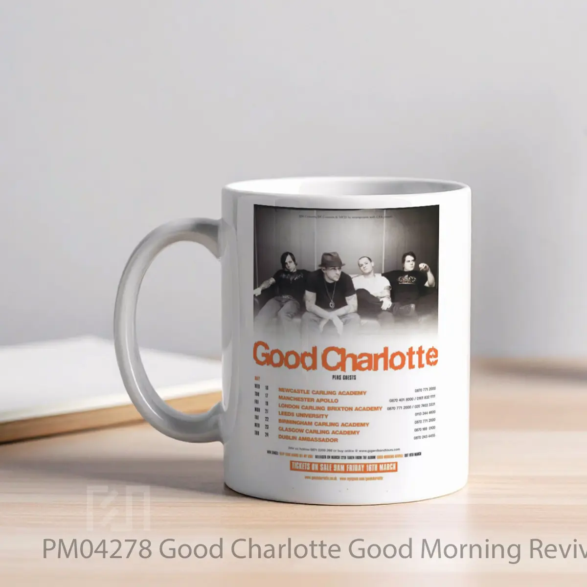 Mug Good Charlotte Good Morning Revival 2007 Uk Tour MPM04278 - All-side / Desain