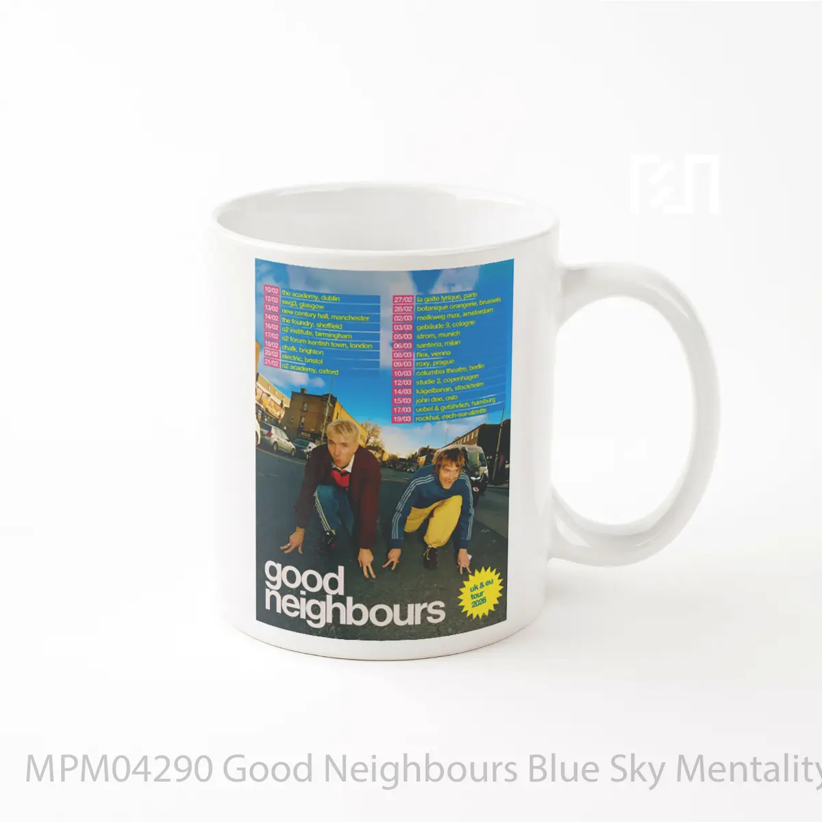Mug Good Neighbours Blue Sky Mentality 2026 Uk Tour MPM04290