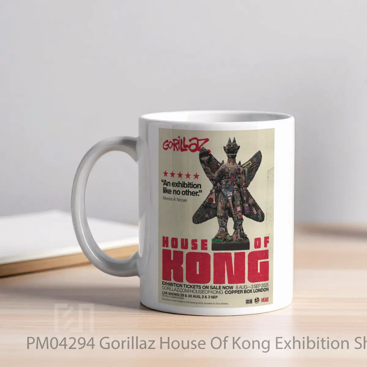 Mug Gorillaz House Of Kong Exhibition Show 2025 London MPM04294 - All-side / Desain