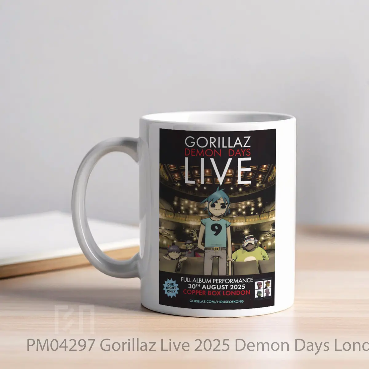 Mug Gorillaz Live 2025 Demon Days London Copper Box MPM04297 - All-side / Desain
