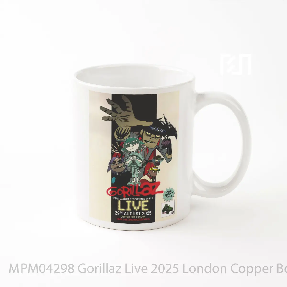 Mug Gorillaz Live 2025 London Copper Box Tour MPM04298