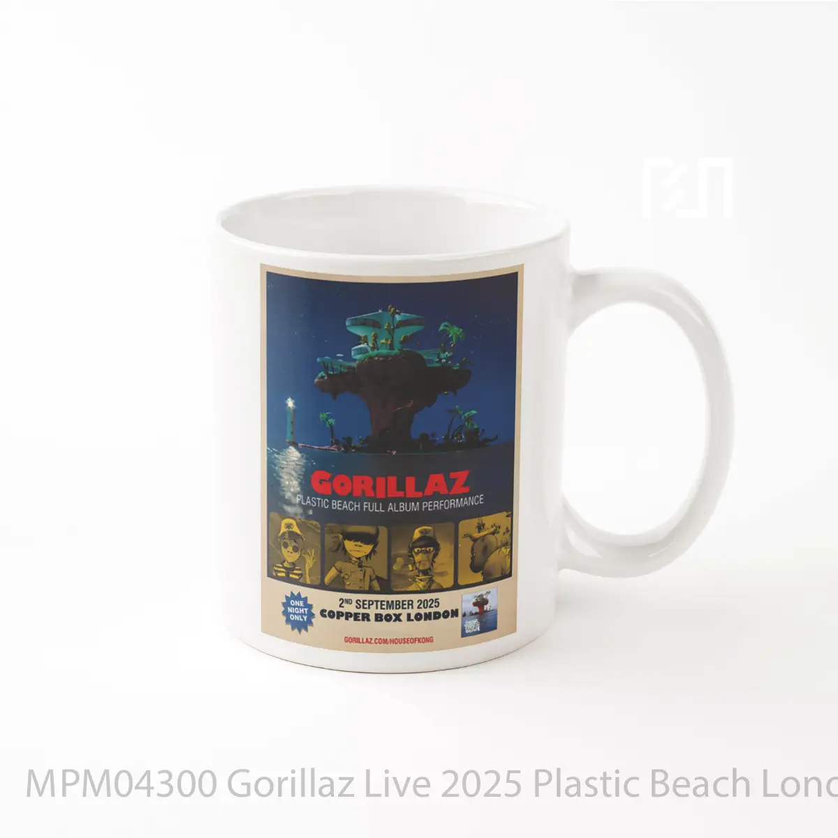 Mug Gorillaz Live 2025 Plastic Beach London Copper Box MPM04300