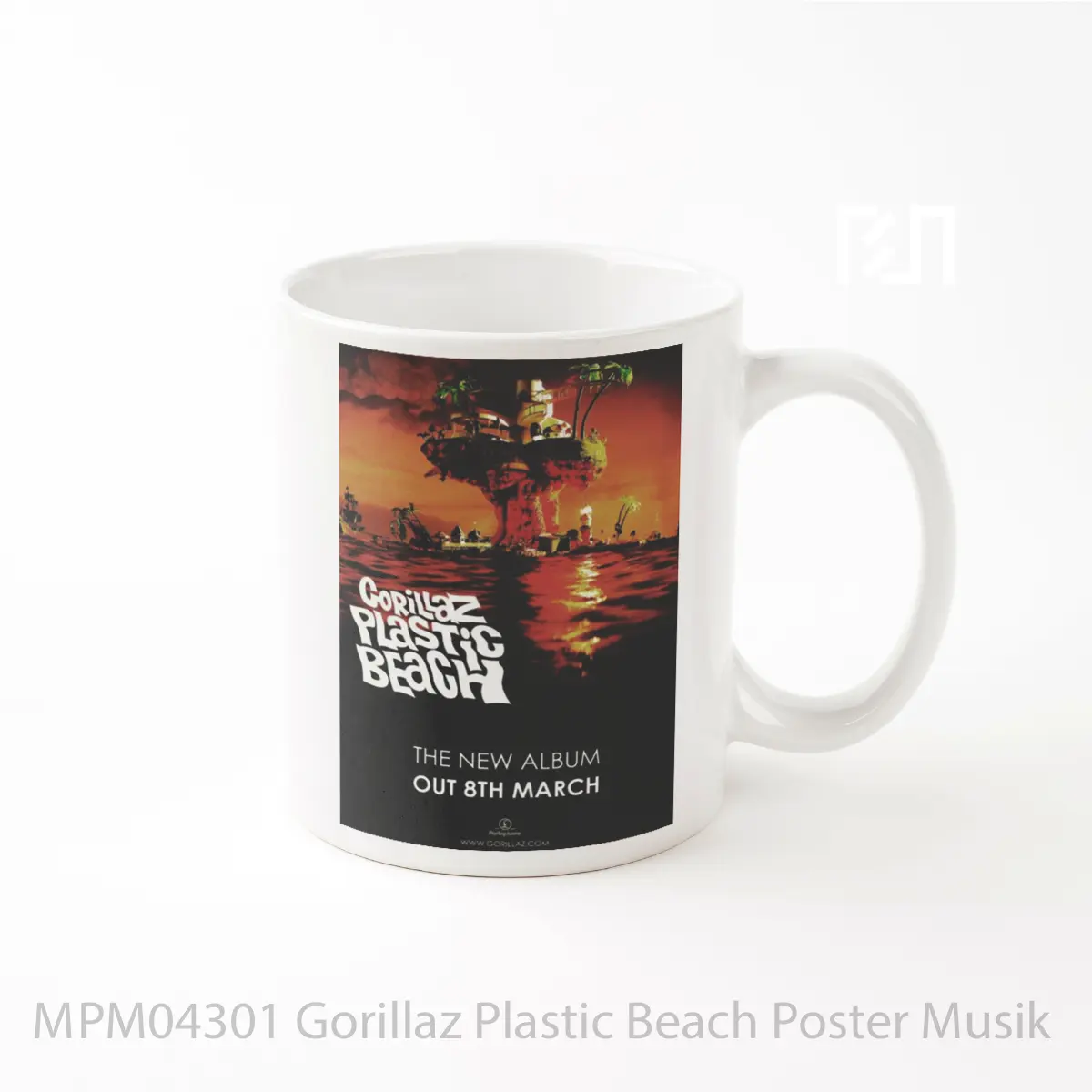 Mug Gorillaz Plastic Beach MPM04301