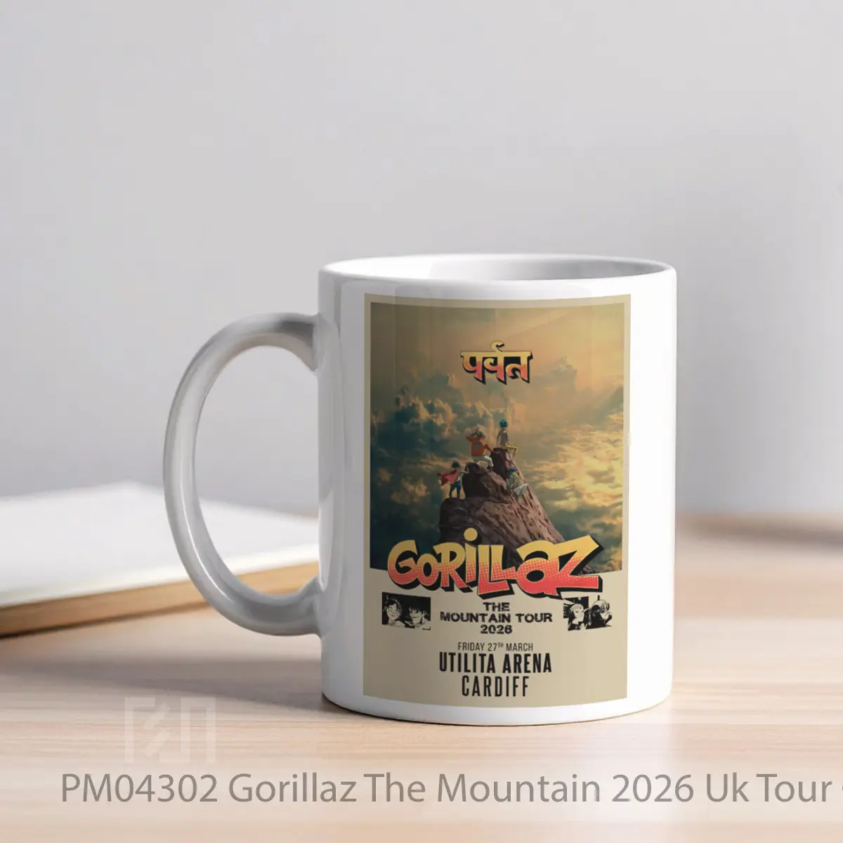 Mug Gorillaz The Mountain 2026 Uk Tour Cardiff Utilita Arena MPM04302 - All-side / Desain