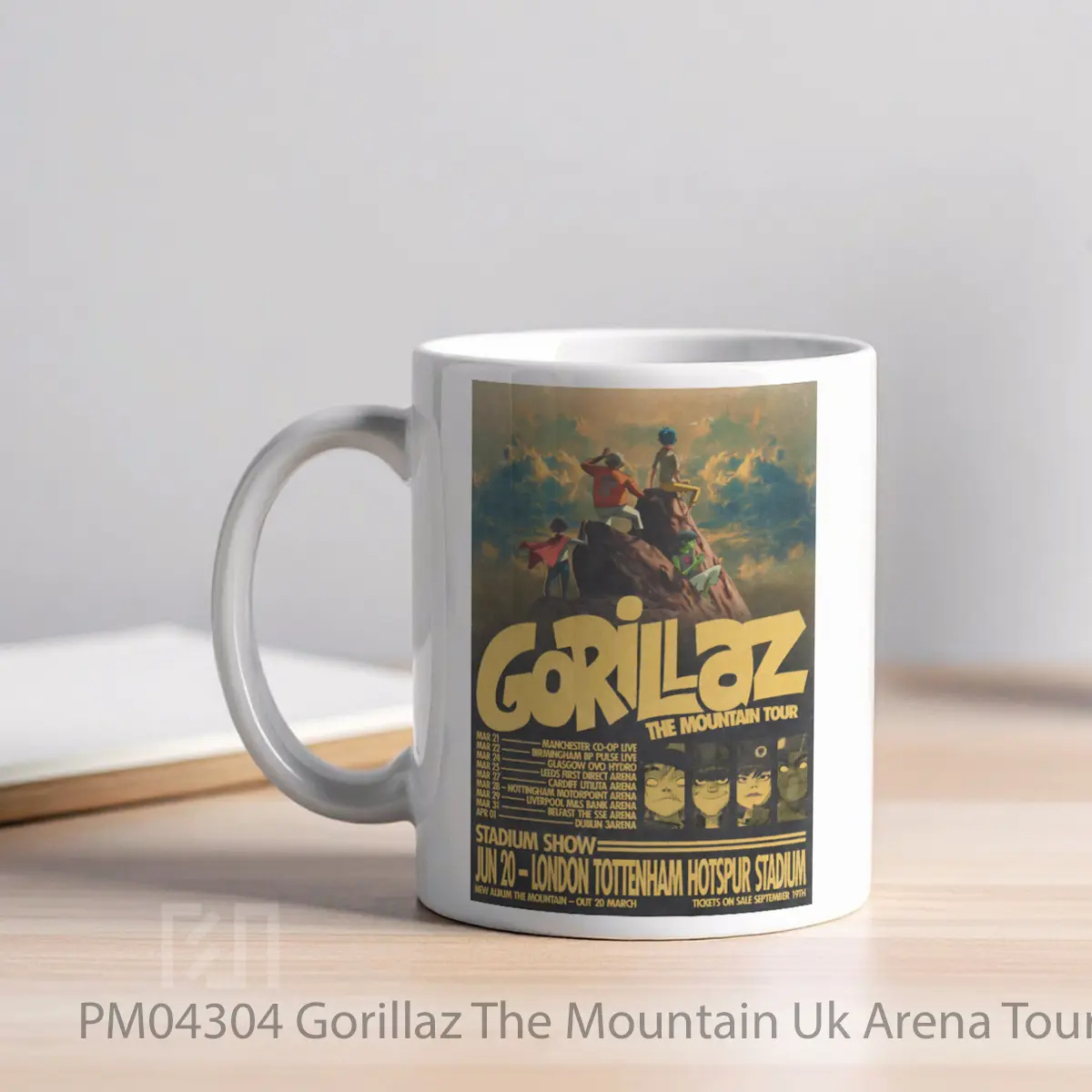 Mug Gorillaz The Mountain Uk Arena Tour 2026 London MPM04304 - All-side / Desain