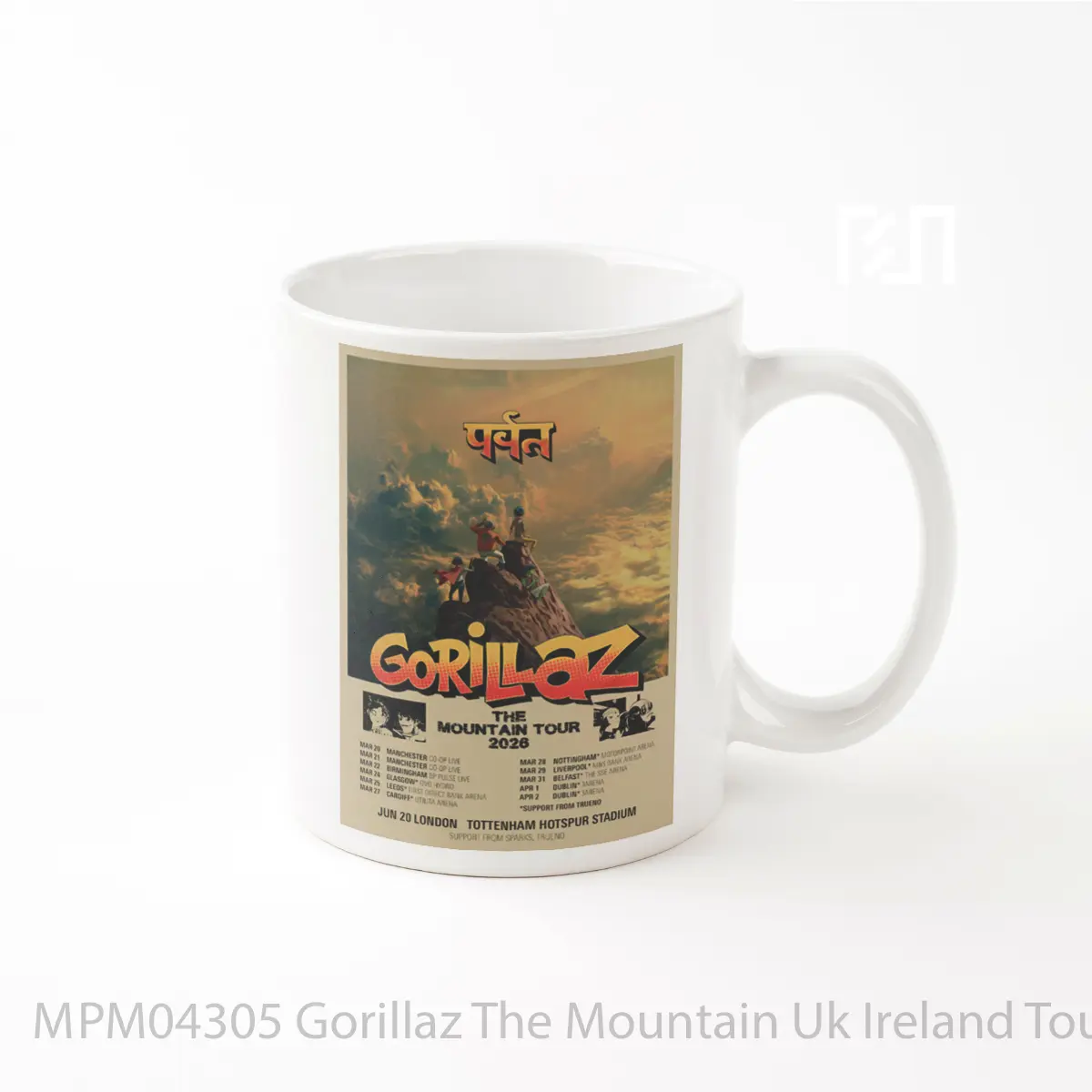 Mug Gorillaz The Mountain Uk Ireland Tour 2026 MPM04305