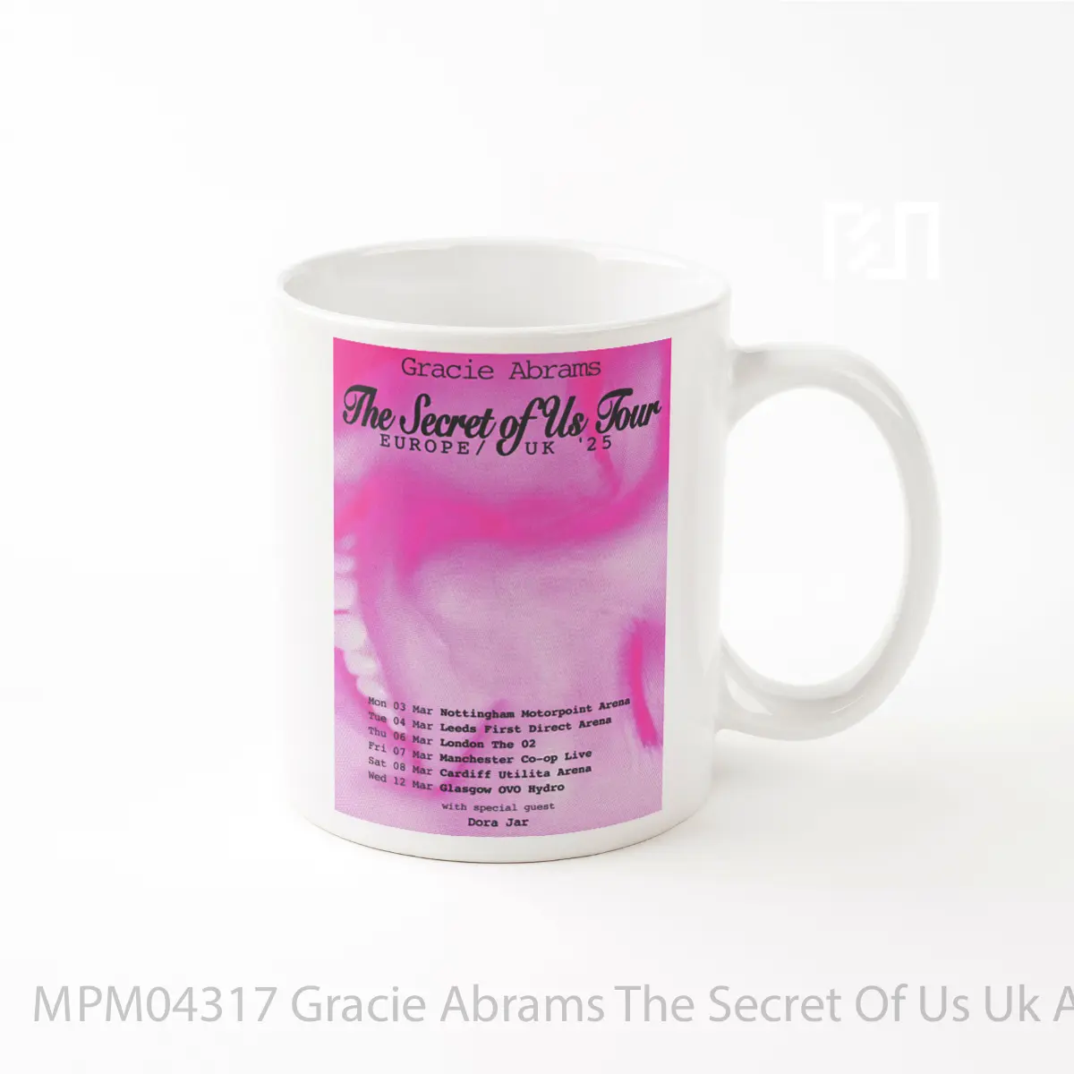 Mug Gracie Abrams The Secret Of Us Uk Arena Tour 2025 1 MPM04317