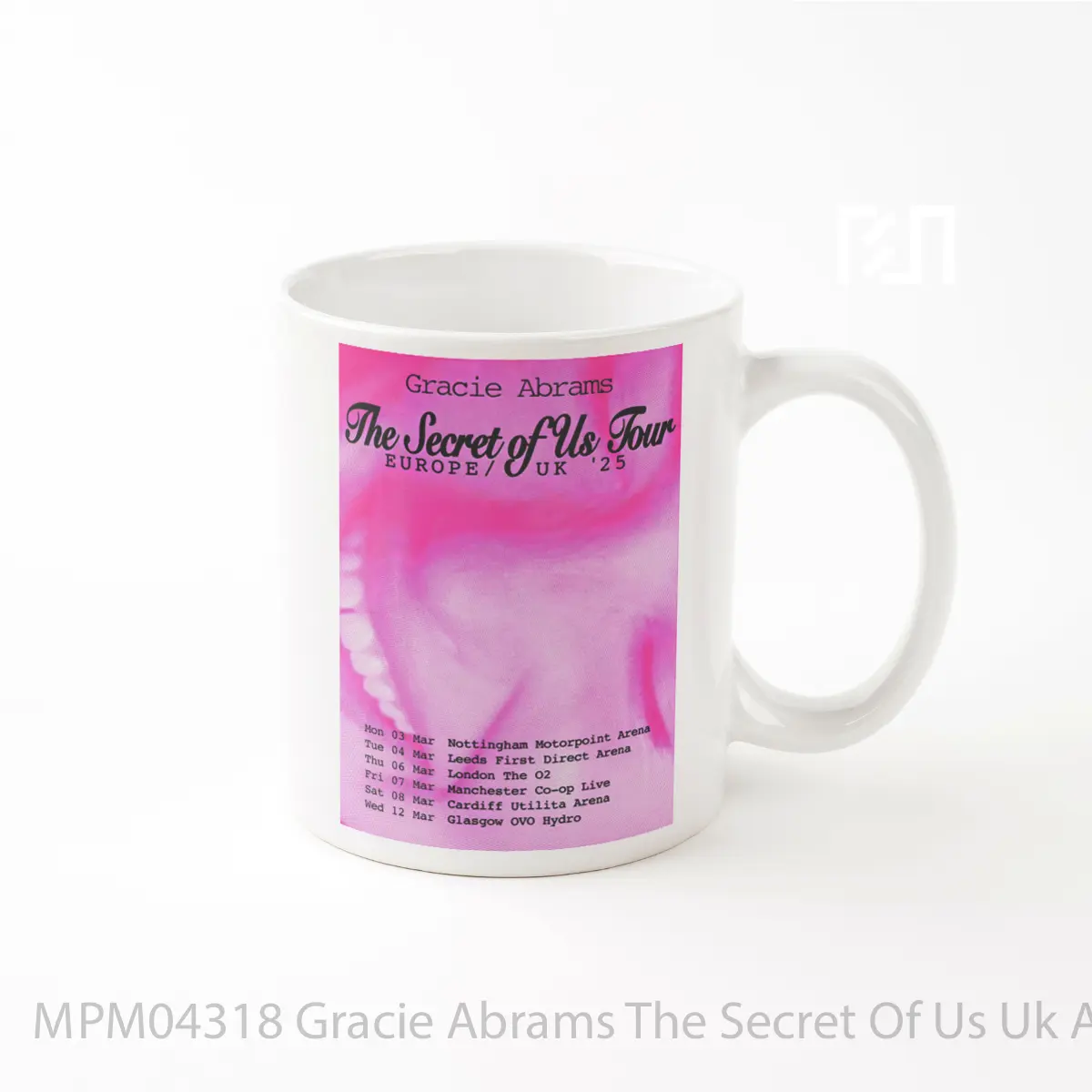Mug Gracie Abrams The Secret Of Us Uk Arena Tour 2025 MPM04318