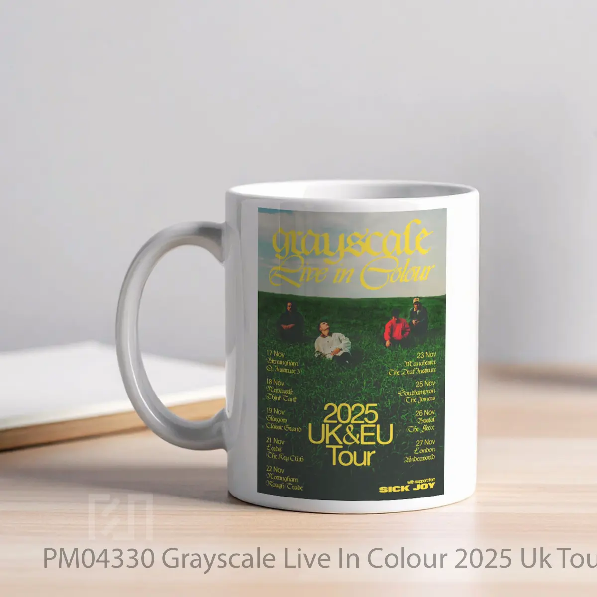 Mug Grayscale Live In Colour 2025 Uk Tour MPM04330 - All-side / Desain