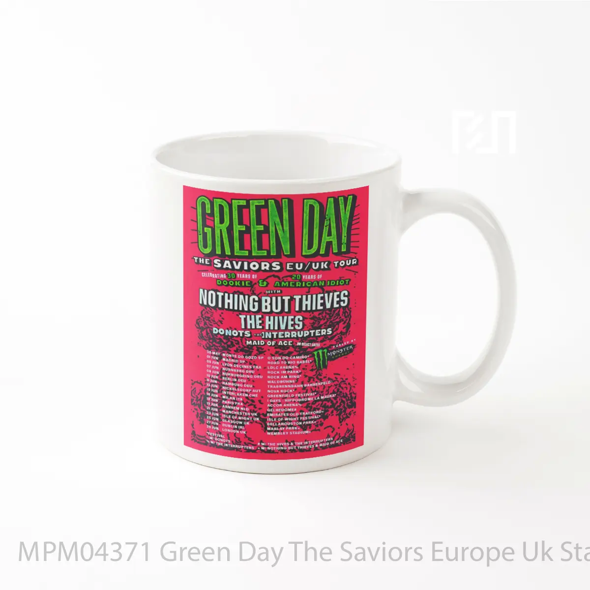 Mug Green Day The Saviors Europe Uk Stadium Tour 2024 MPM04371