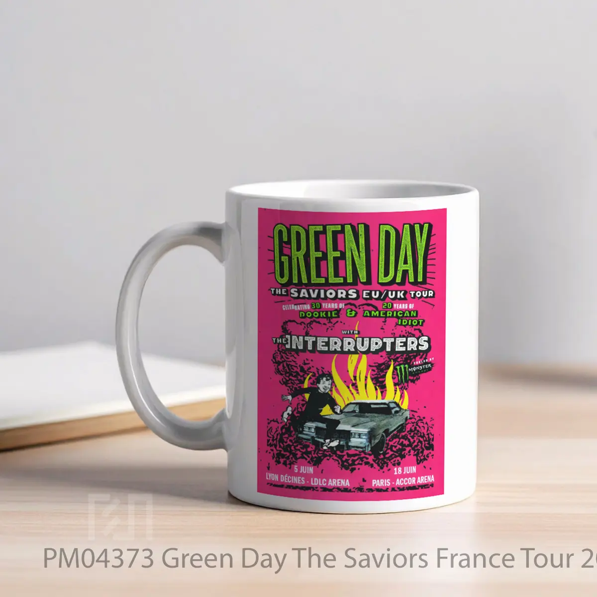 Mug Green Day The Saviors France Tour 2024 Lyon Ldlc Arena MPM04373 - All-side / Desain