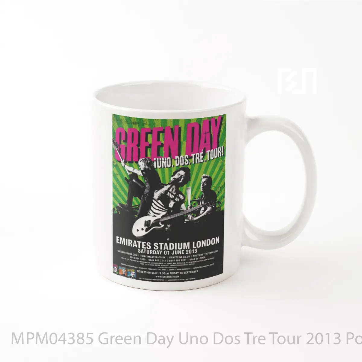Mug Green Day Uno Dos Tre Tour 2013 MPM04385