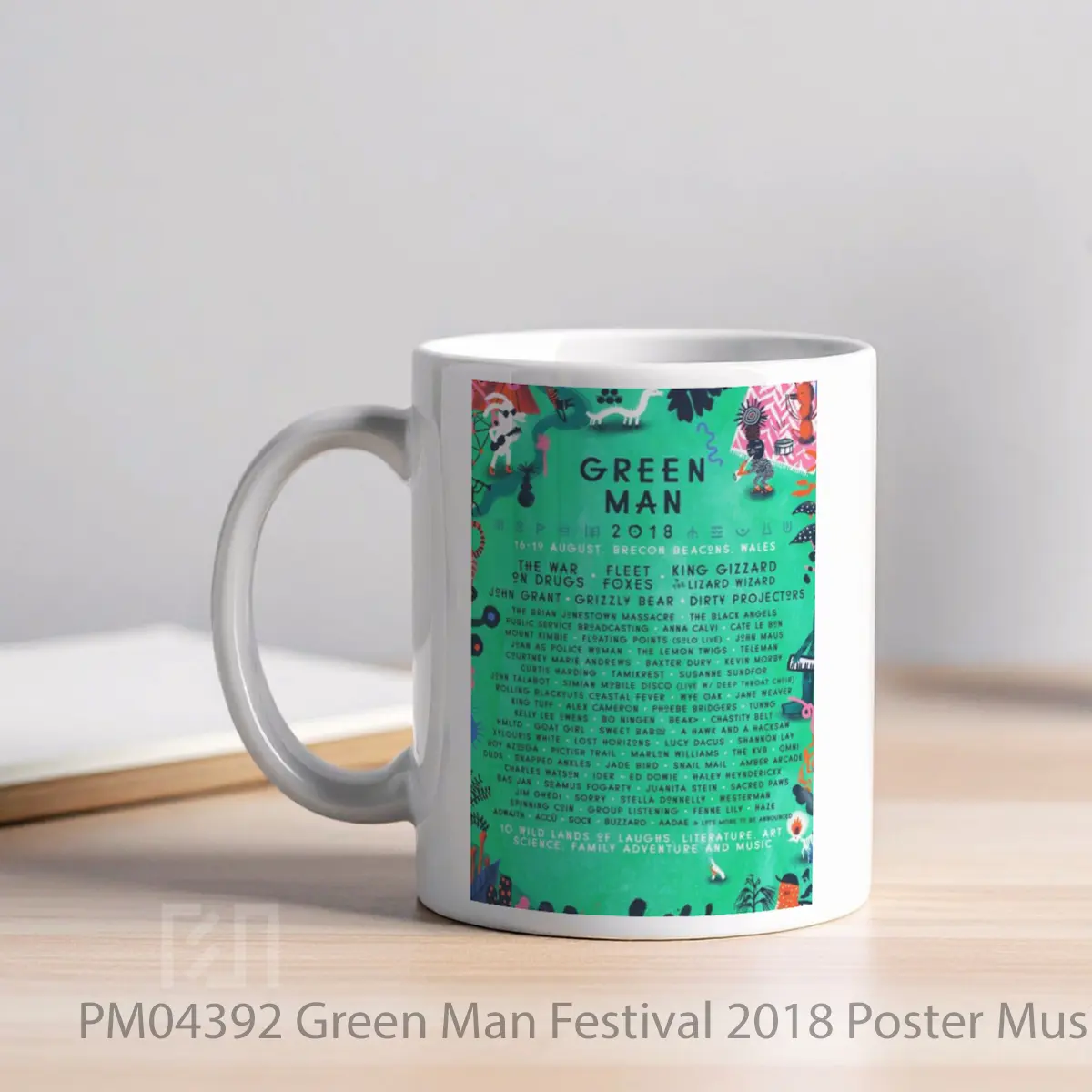 Mug Green Man Festival 2018 MPM04392 - All-side / Desain