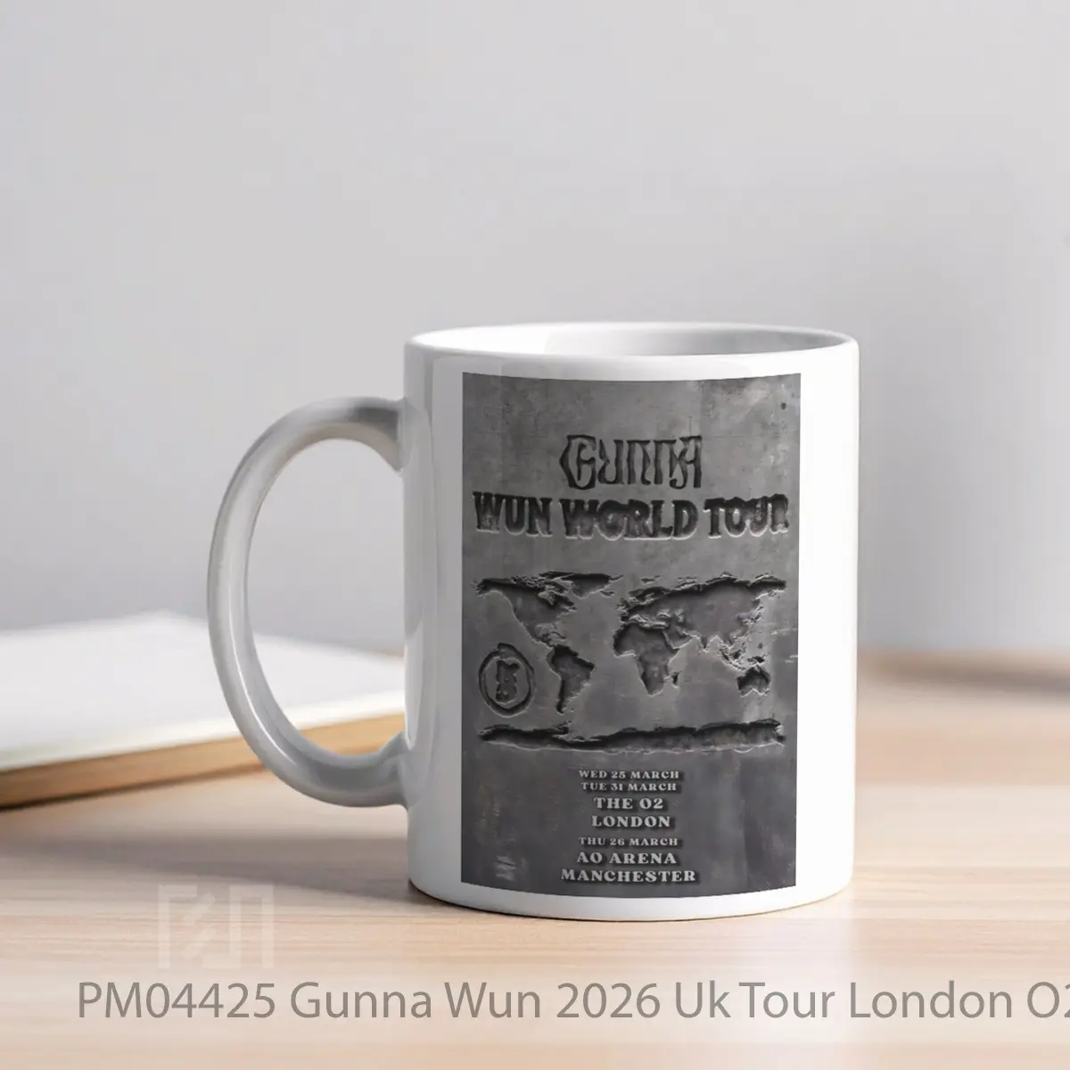Mug Gunna Wun 2026 Uk Tour London O2 Manchester Ao Arena MPM04425 - All-side / Desain