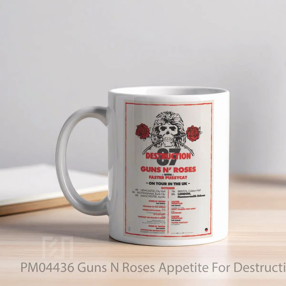 Mug Guns N Roses Appetite For Destruction Uk Tour 1987 MPM04436 - All-side / Desain