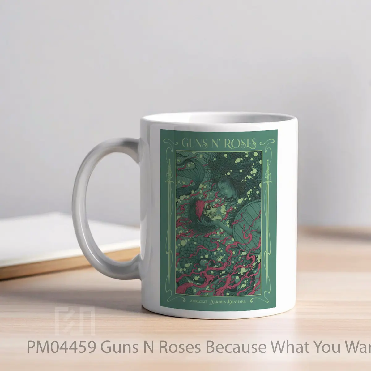 Mug Guns N Roses Because What You Want 2025 Tour Aarhu MPM04459 - All-side / Desain