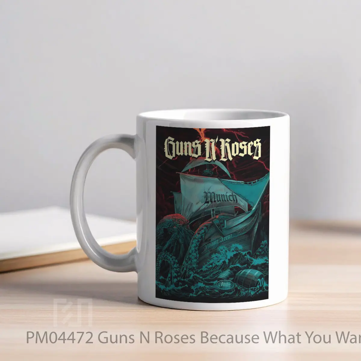 Mug Guns N Roses Because What You Want 2025 Tour Munich MPM04472 - All-side / Desain