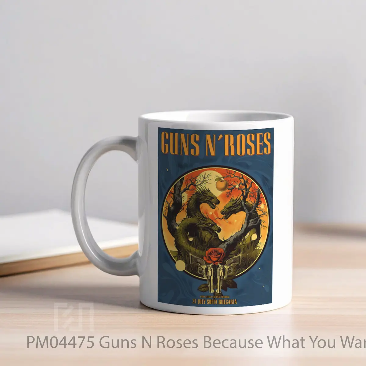 Mug Guns N Roses Because What You Want 2025 Tour Sofia MPM04475 - All-side / Desain