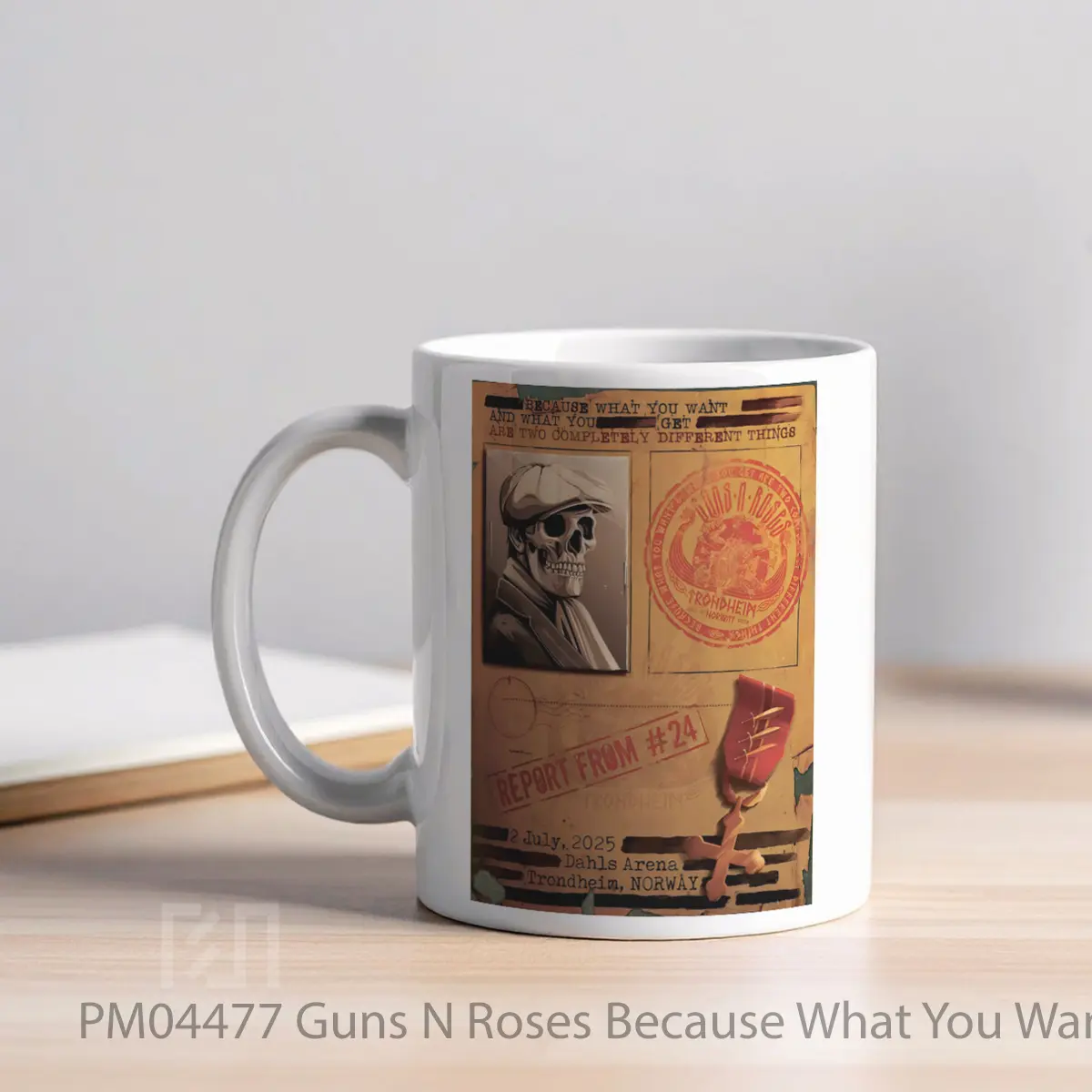 Mug Guns N Roses Because What You Want 2025 Tour Trond MPM04477 - All-side / Desain