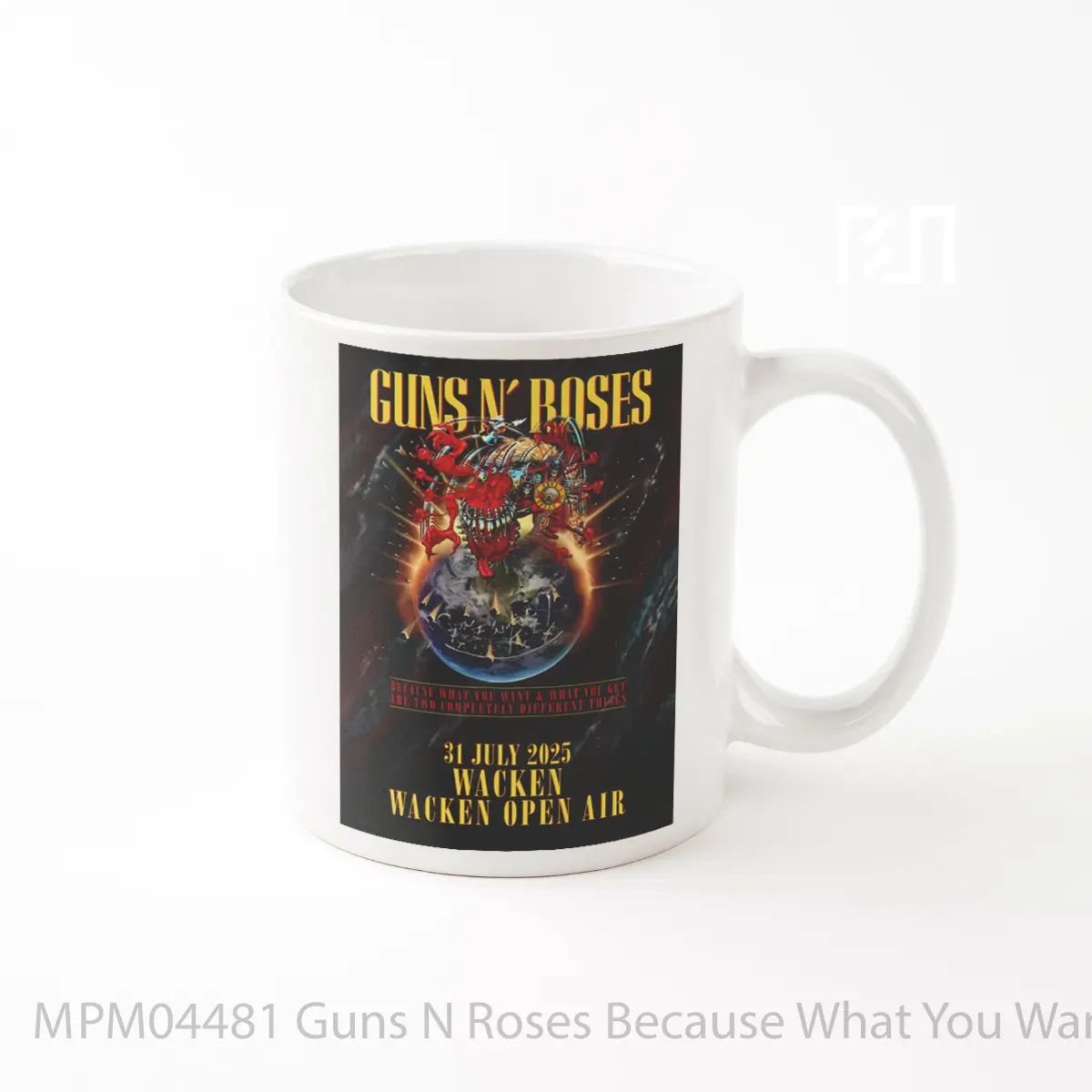 Mug Guns N Roses Because What You Want 2025 Tour MPM04481
