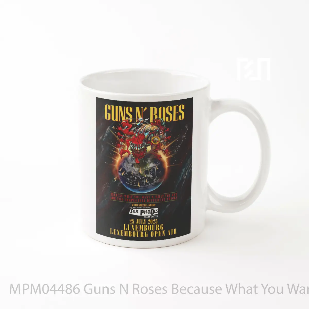 Mug Guns N Roses Because What You Want Tour 2025 Luxembourg Open Air MPM04486
