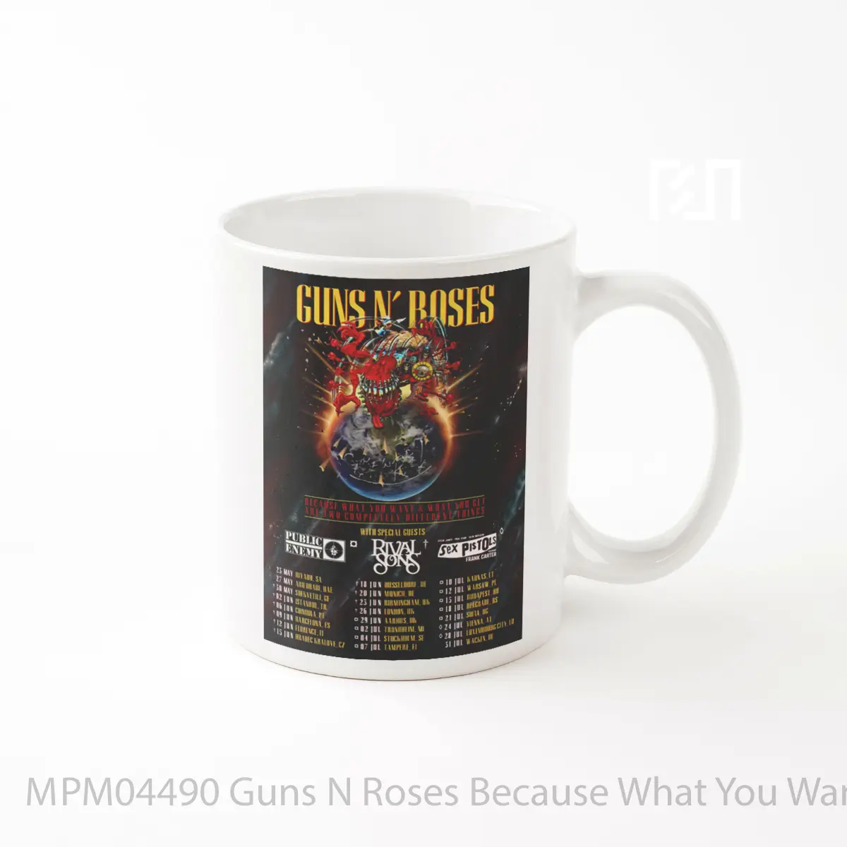Mug Guns N Roses Because What You Want Uk Europe Tour 2025 MPM04490