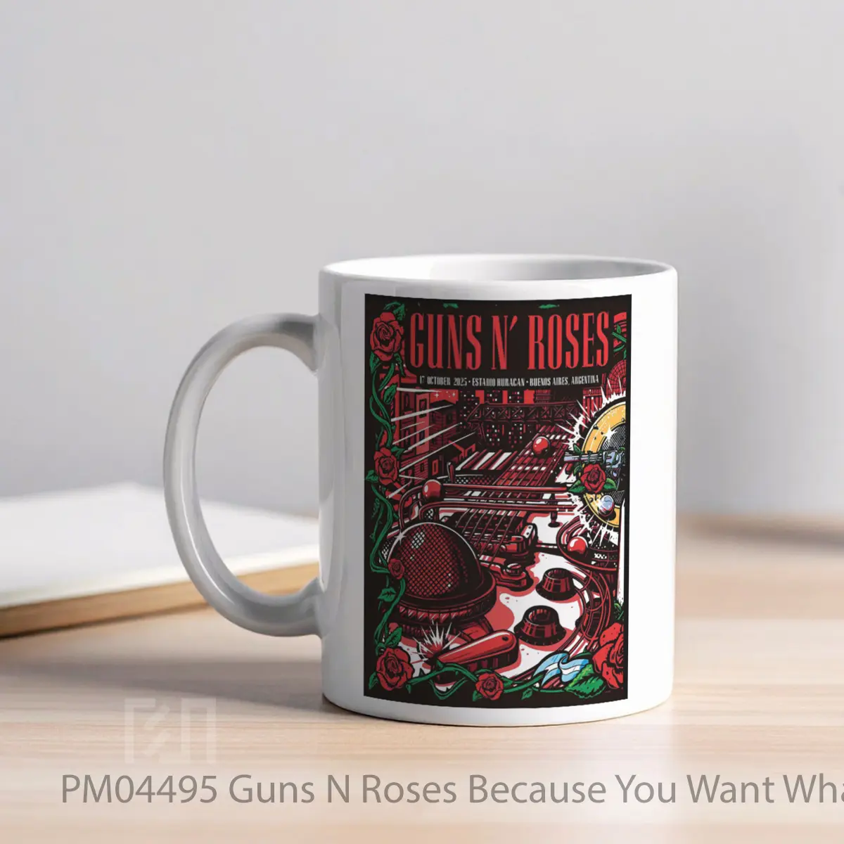 Mug Guns N Roses Because You Want What You Want 2025 Tour Bogot MPM04495 - All-side / Desain