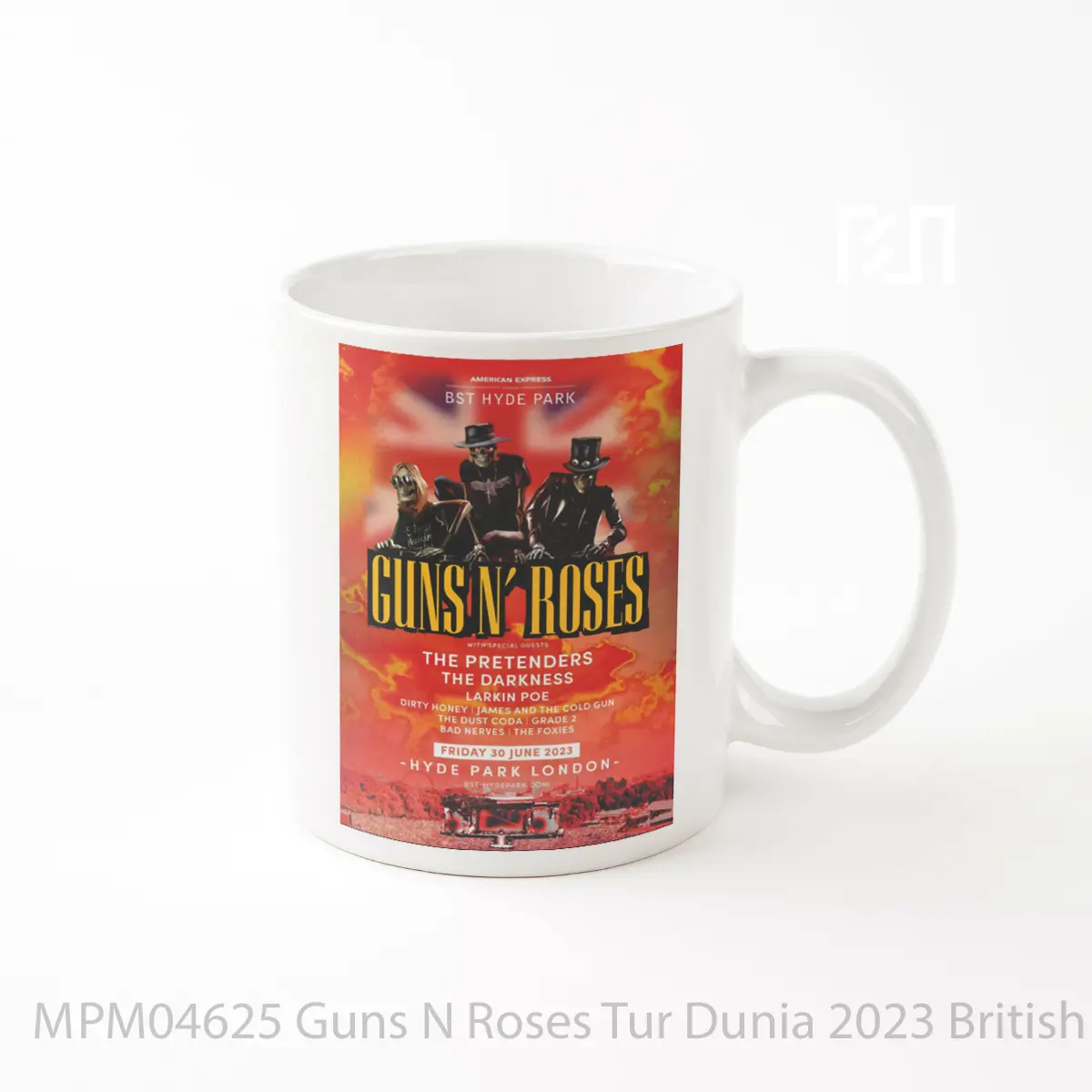 Mug Guns N Roses Tur Dunia 2023 British Summer Time Hyde Park MPM04625