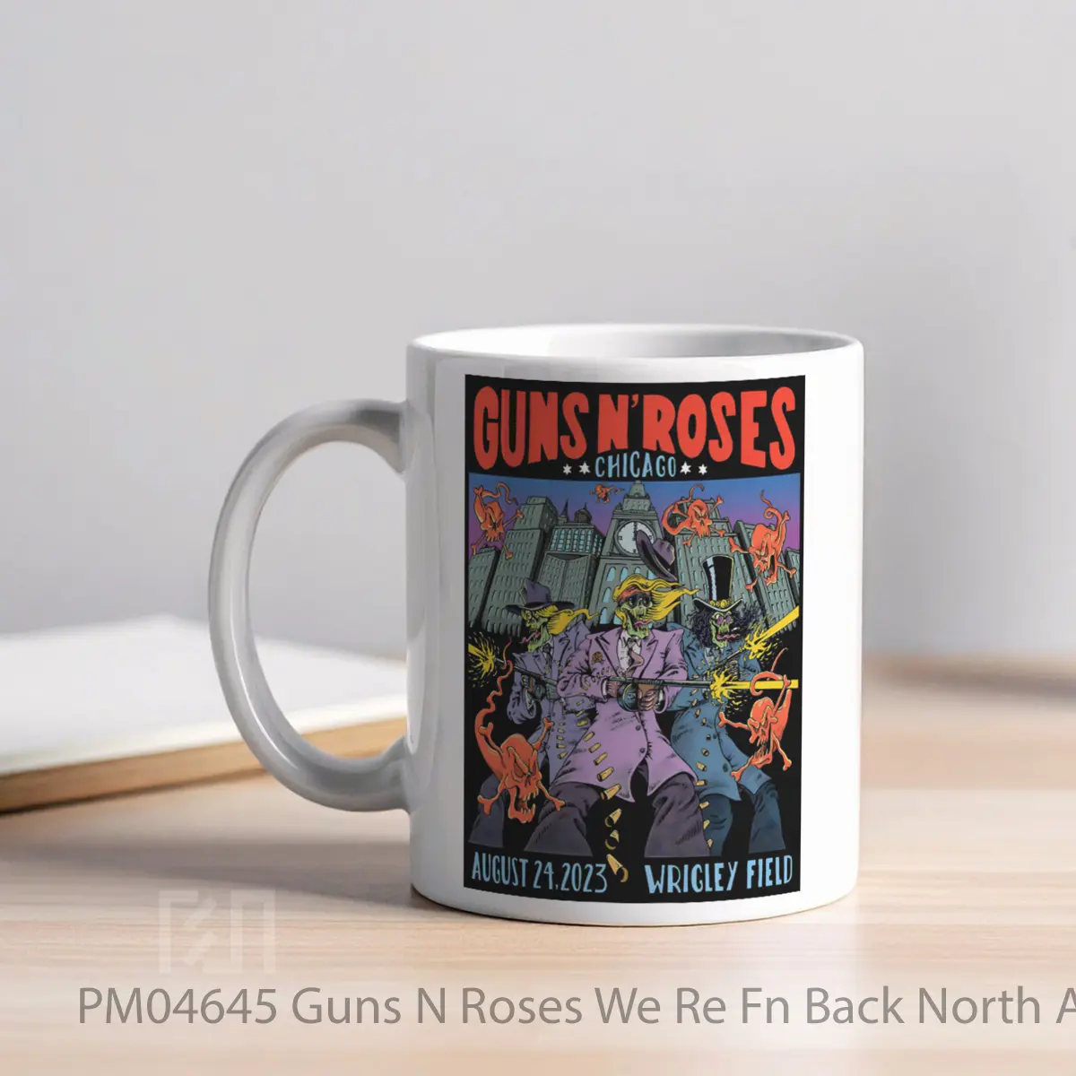 Mug Guns N Roses We Re Fn Back North America Tour 2023 Chicago Wrigley Field MPM04645 - All-side / Desain