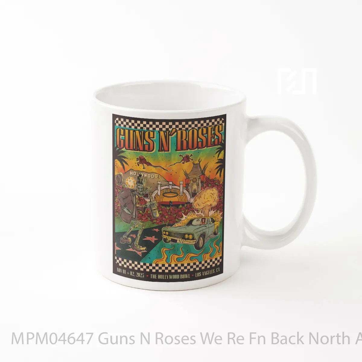 Mug Guns N Roses We Re Fn Back North America Tour 2023 Los Angeles Hollywood Bowl 1 2 November 2023 MPM04647