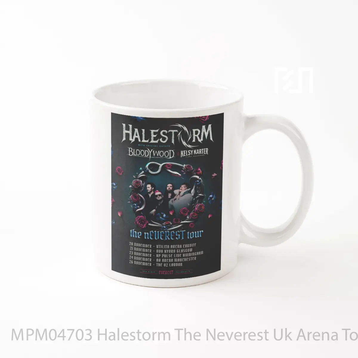 Mug Halestorm The Neverest Uk Arena Tour 2025 MPM04703